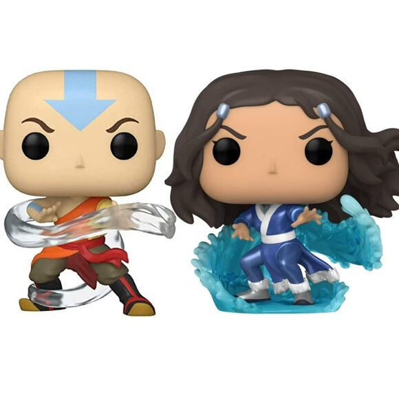 NEW Avatar The Last Airbender Aang #1044 & Katara #1130 Funko Pop Figures - Picture 1 of 16